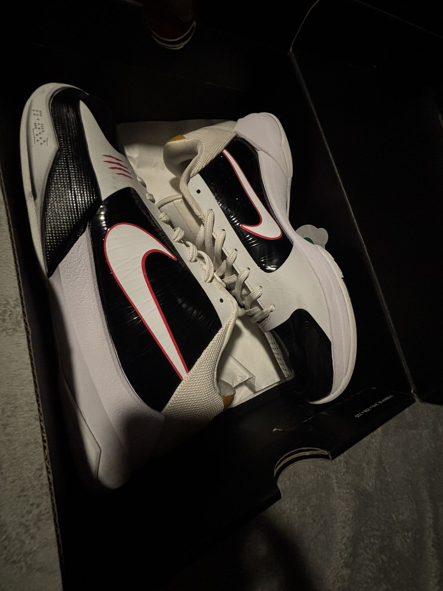 Kobe 5 Bruce Lee White Alternate