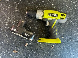 Ryobi 18V Cordless Drill + Battery - $30