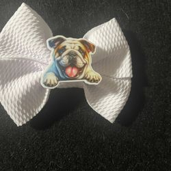 Bulldog Hair Bow