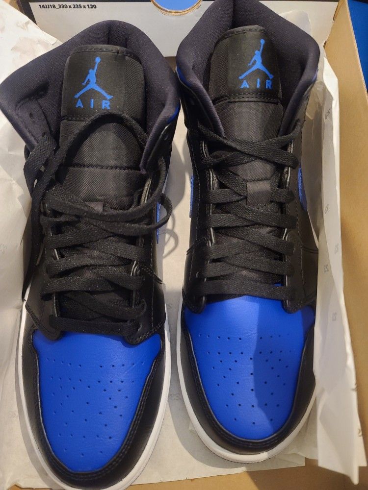 Jordan 1 Mid Hyper Royal