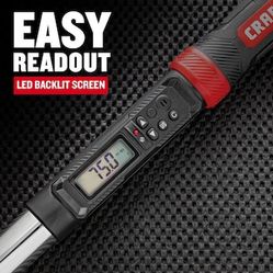 CRAFTSMAN 1/2-in Drive Digital Torque Wrench (50-ft lb to 250-ft lb)

Item #1049222 |Model #CMMT99436

Shop CRAFTSMAN


