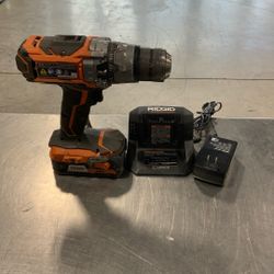 Ridgid 1/2” Drill w/ Battery & Charger