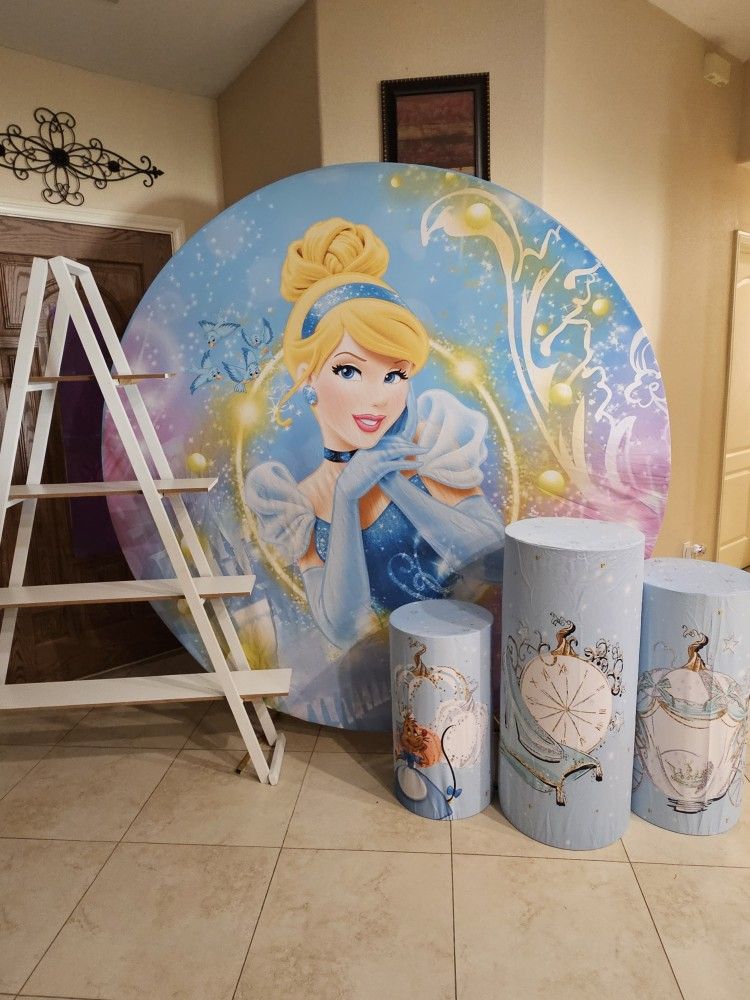 Cinderella Backdrop