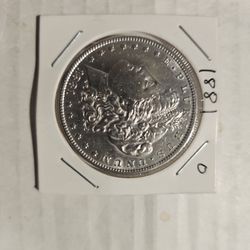 1881 O Morgan Silver Dollar
