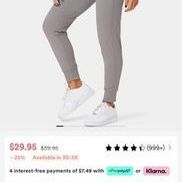 Brand new Grey lightweight high waisted drawstring joggers. size medium, length regular
