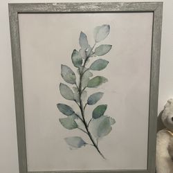 Framed Leaf Art 