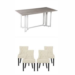 🏡 MOVE-OUT SALE: Foldable Dining Table + Chairs (Wayfair) HUGE DISCOUNT