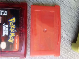 Pokemon fire red & ruby , Nintendo advance sp