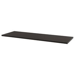 LAGKAPTEN Tabletop, black-brown, 78 3/4x23 5/8 "