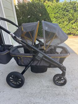 Evenflo Pivot Xplore Stroller Wagon - Gray/Yellow
