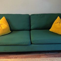 Free Delivery! Green IKEA PARŨP sofa in Excellent condition! Fully clean, from Smoke & Pet free home