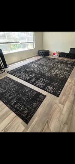 2 set black carpet 13x10