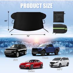 Perfect  Car Windshield Cover for Snow Trip in Icy Conditions 