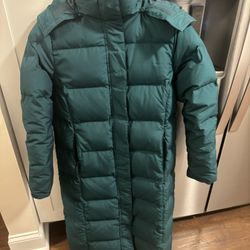 LL Bean Maxi Down Coat Size XS 