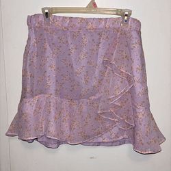 American Eagle Floral Mini Skirt