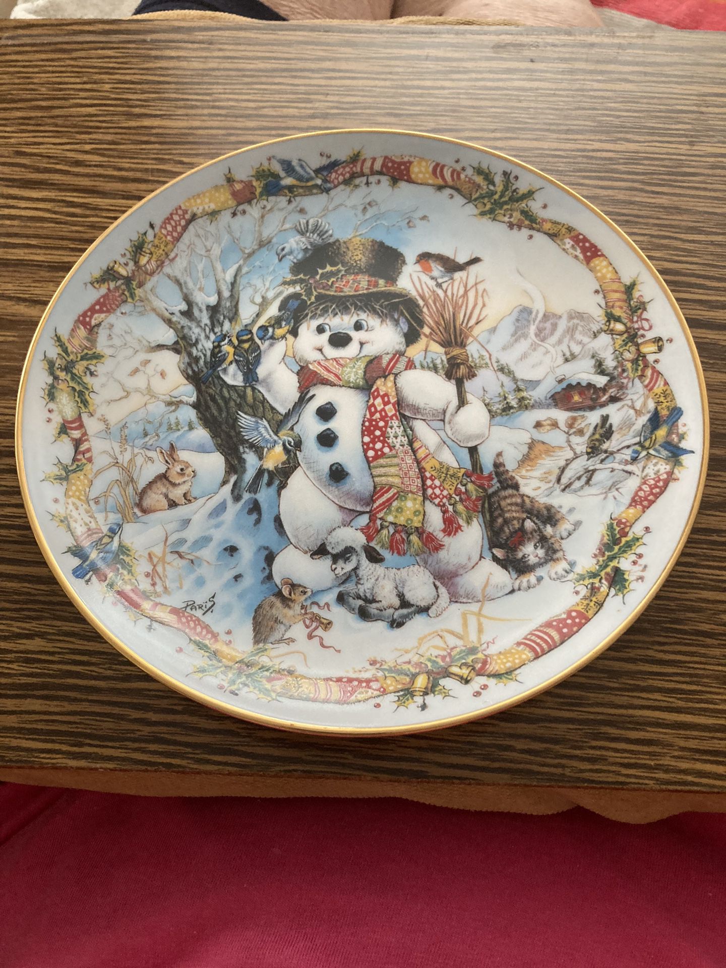 “Frosty The Snowman” Collector Plate, Franklin Mint, 