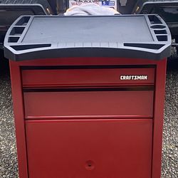 Original Sears Craftsman Rolling Bottom Tool Box/Project Center