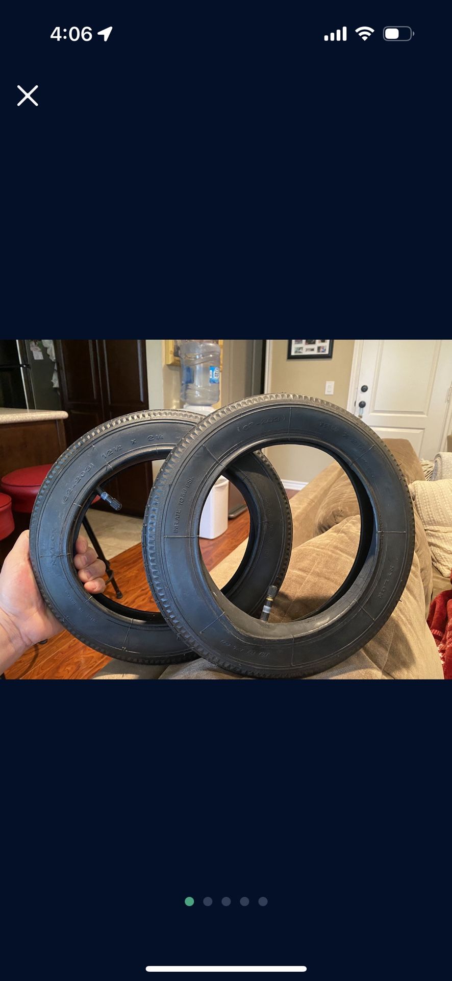 12 1/2 inch BMX bicycle bike tires and innertube’s