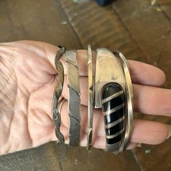 Jewelry Bracelets Marked 925 Or Silver And/or Mexico 