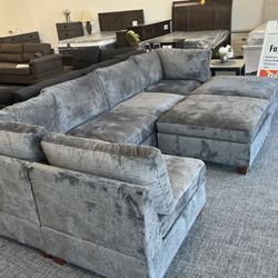 Gray Sofa Couch Set 