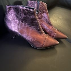 Sam Edelman 100% Leather Ankle Boots Size 8