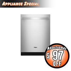 Whirlpool 24" Top Control Dishwasher with Total Coverage Wash - Extra 10% Off Applied