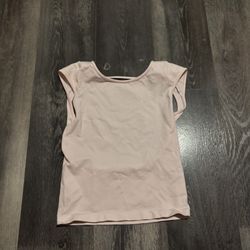Women Pink Open Back Top