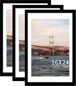 YESKAY 16x24 Picture Frame Black Set of 3
