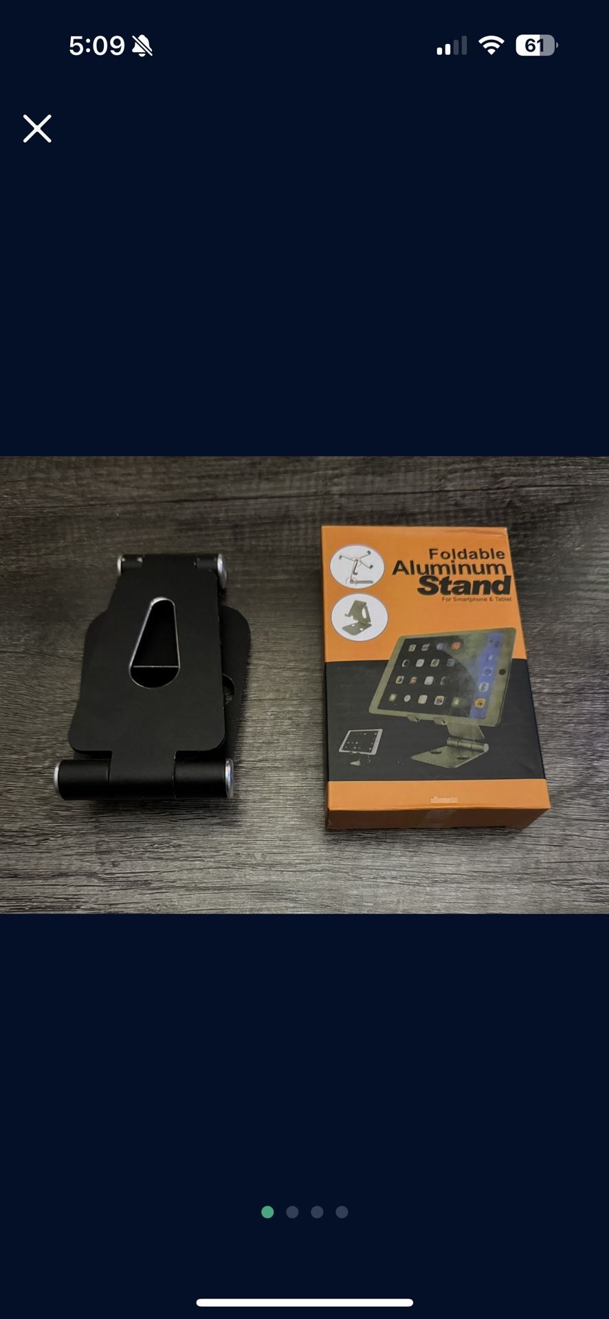 Foldable Aluminum Stand For Smartphone & Tablet