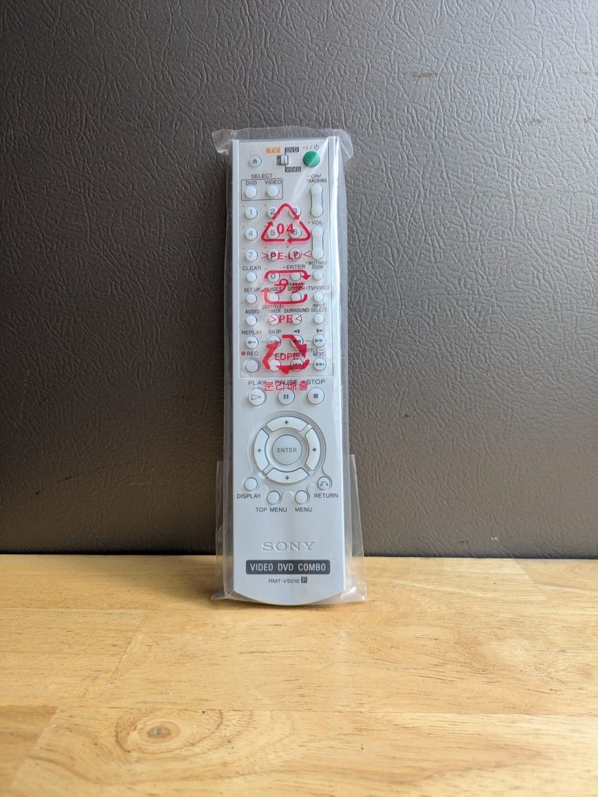 Genuine Sony RMT-V501E Video DVD Combo Remote Control