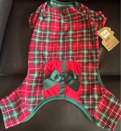 Pup Crew Dog Holiday Plaid Pajamas
