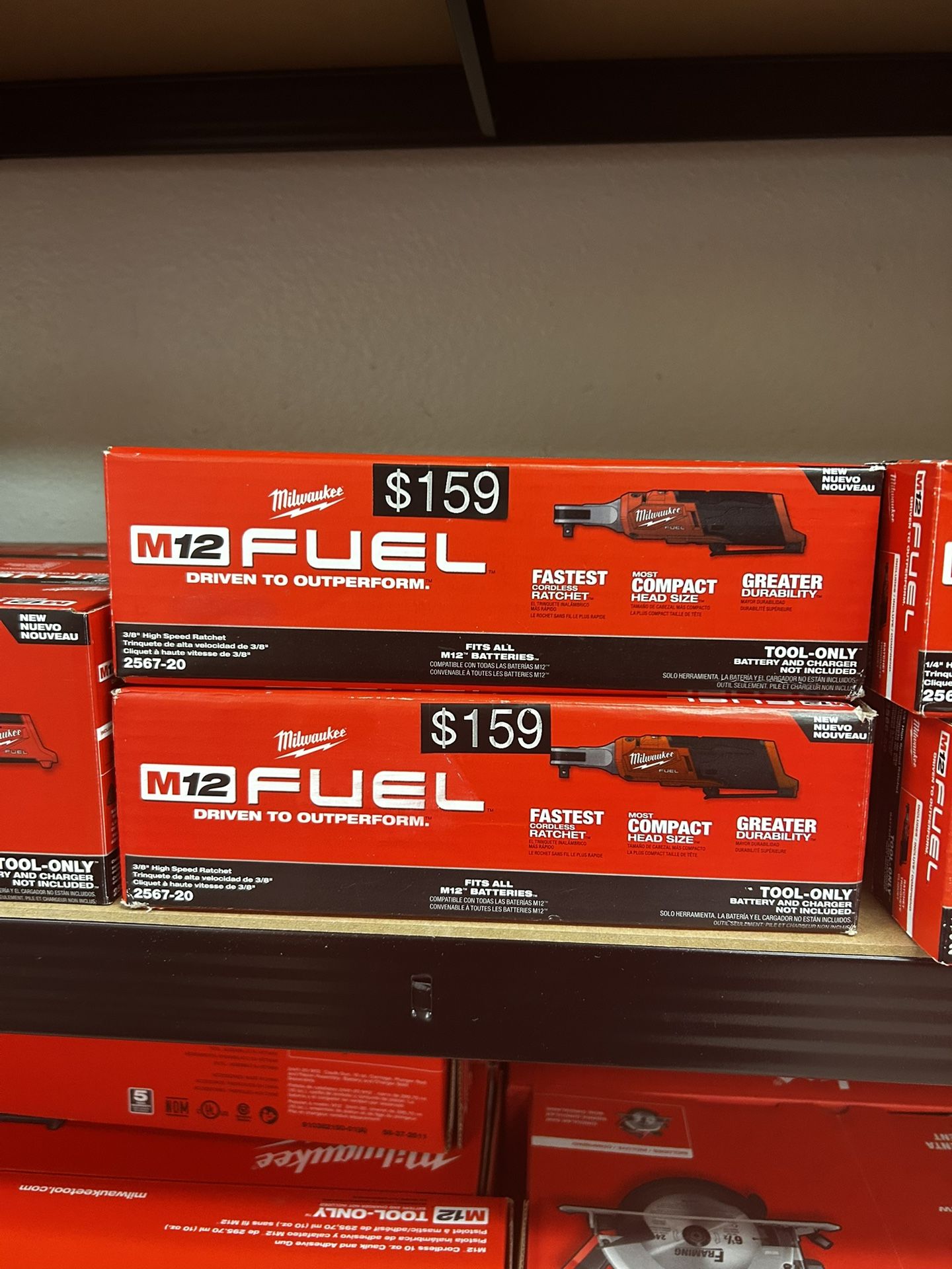 Milwaukee M12 Fuel 3/8” High Speed Ratchet