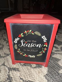 Christmas seasons greetings Metal Wax Warmer