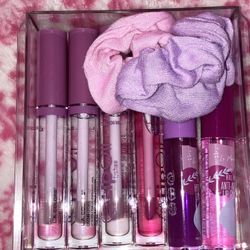 Pink Clear Lip Gloss Box Bundle 