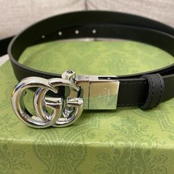 Gucci GG Black Leather Belt size 90 cm 36 IN