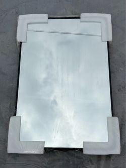 24 x 36 inch black framed mirror