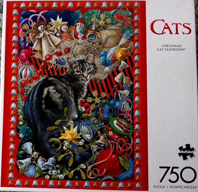 NEW Christmas Cat Jigsaw Puzzle 