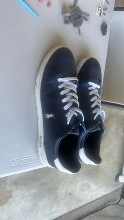 Men’s polo shoes navy blue size 14