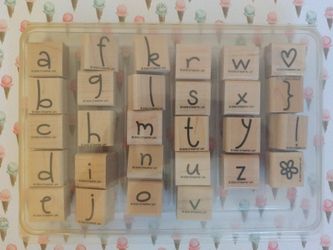 Stampin' Up! Rubber stamp letters, Best Friends Alpha Lower