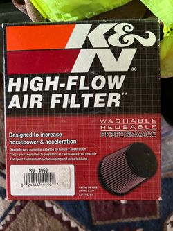 K&N  High Flow Washable Lifetime Filters