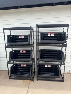 Storage shelves