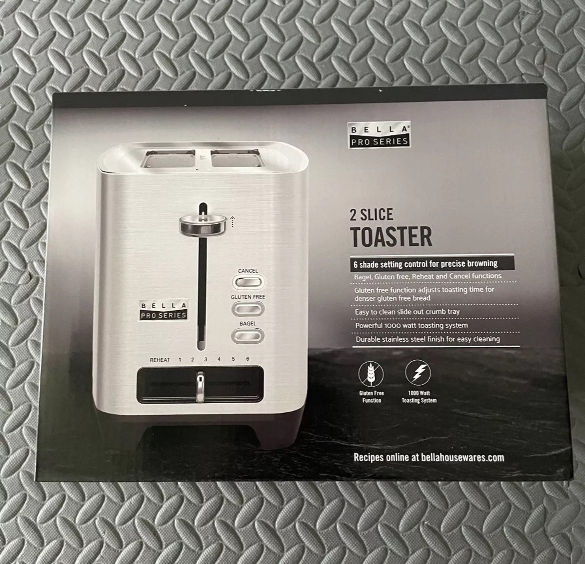 Bella Pro Series - 2-Slice Extra-Wide-Slo t Toaster - Stainless Steel