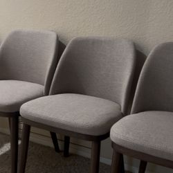 Never Used Modern Upholstered Dining Chairs – Set of 4