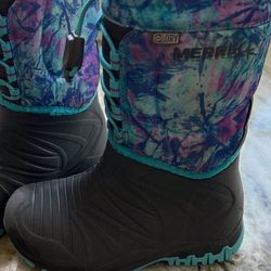 Girls Merrell Select Dry Snow Boots Size 11