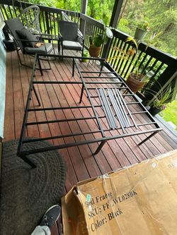 Free queen bed frame and box spring