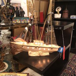 Vintage Sailboat T.V. Light - #134