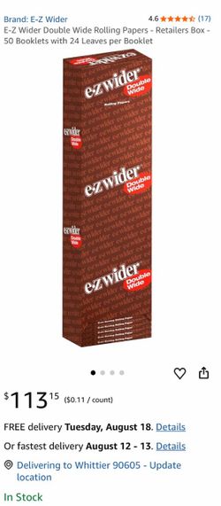 E-Z Wider Double Wide Rolling Papers