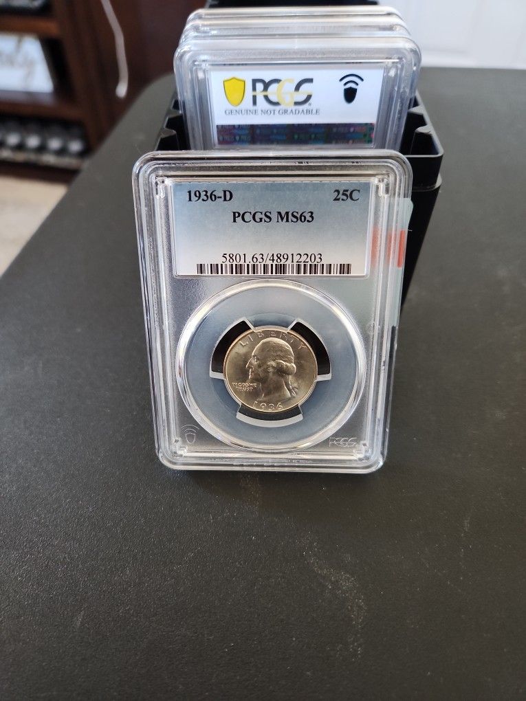 1936-D Washington Quarter PCGS MS63