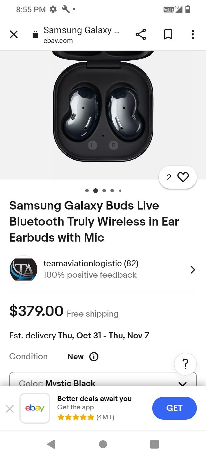 *"*"* Samsung Galaxy Ear Buds With Noise Canceling & Mic *"*"*