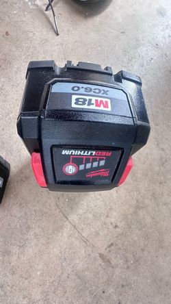 Milwaukee batteries, and charger